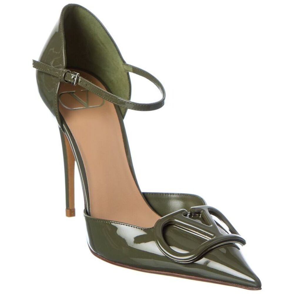 Valentino Vlogo Signature 100 Patent Pump, Green